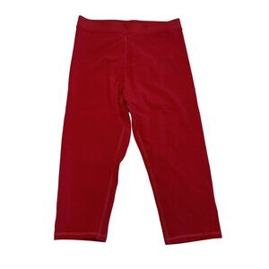 ALO Yoga Alosoft High-Waist Iconic 90's Capri Classic Red Leggings Women's Small